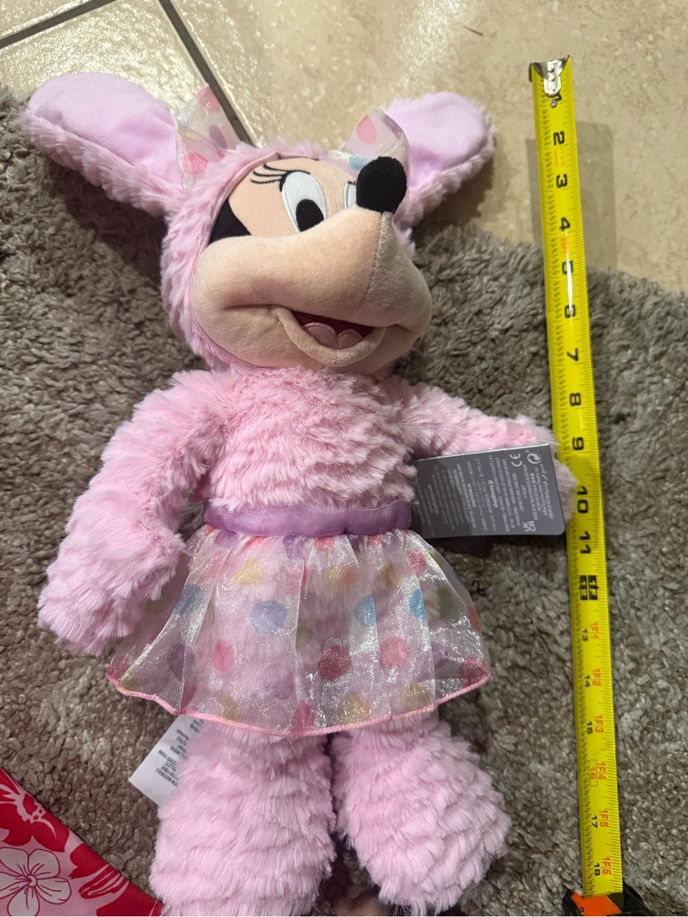 Minnie Mouse plush new pink bunny costume Easter Disney